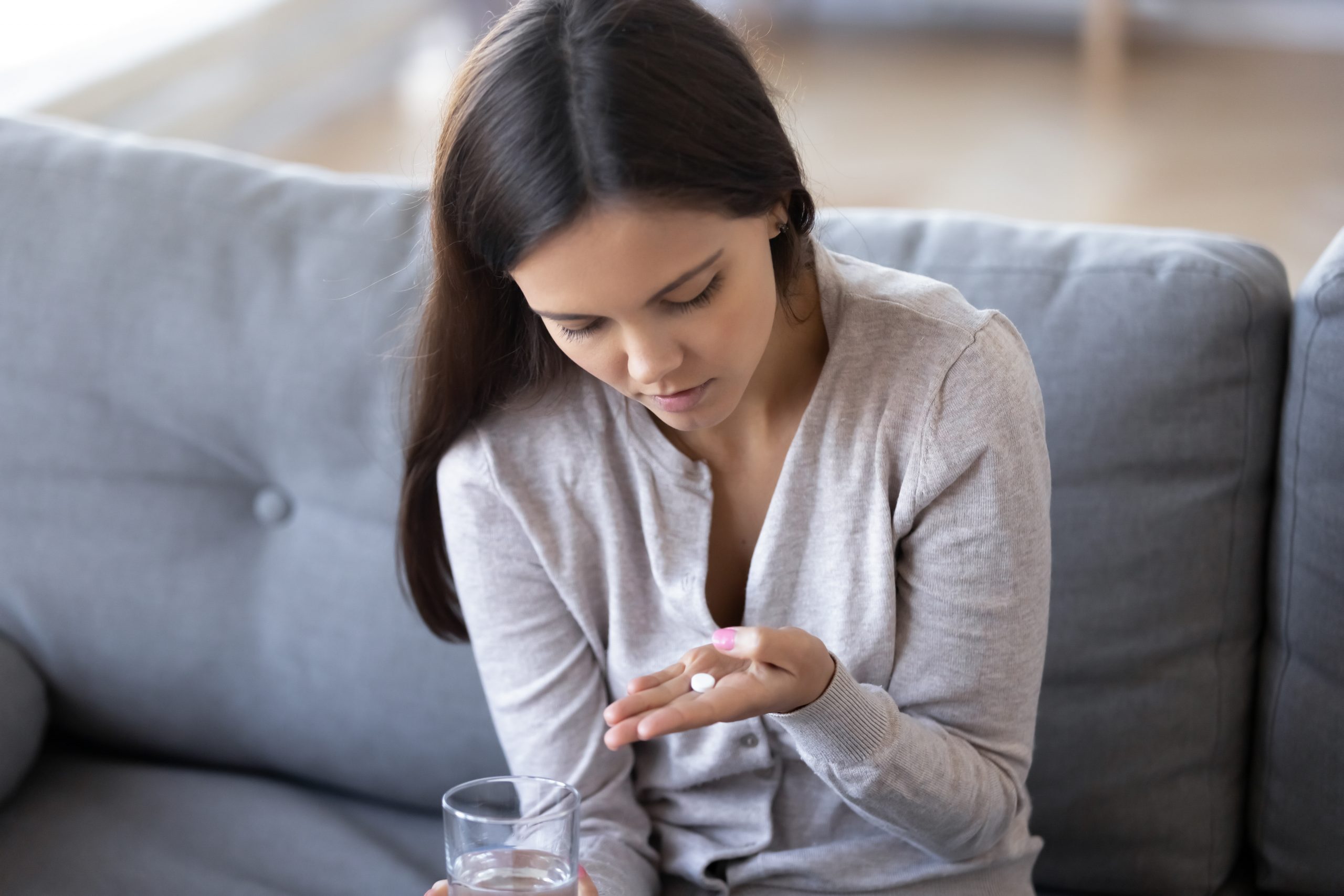 Woman thinking about abortion