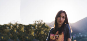 A woman thinking about the risks of the abortion pill